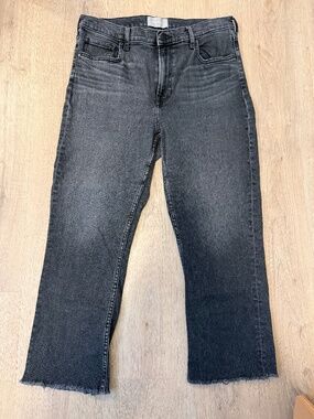 Everlane High Rise Kick Crop Jeans